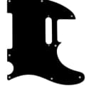 Genuine Fender RI 8-Hole USA Bakelite Standard 1-Ply Telecaster Pickguard, BLACK