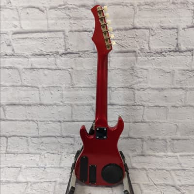 Synsonics 7010S 1980s Red Travel Guitar image 6