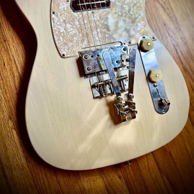 Waterslide Guitars T-Style Coodercaster B&G Bender PLEK'd White Blonde w/Lollar Supro Lap Steel+Charlie Christian Pickups image 4