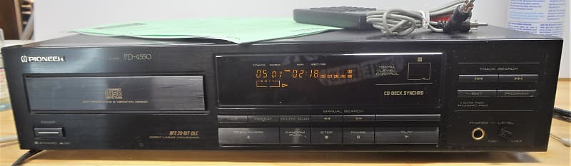 Single Disc Pioneer CD Player PD-4550 w Remote & Manual - Burr Brown PCM1700P DAC - image 1