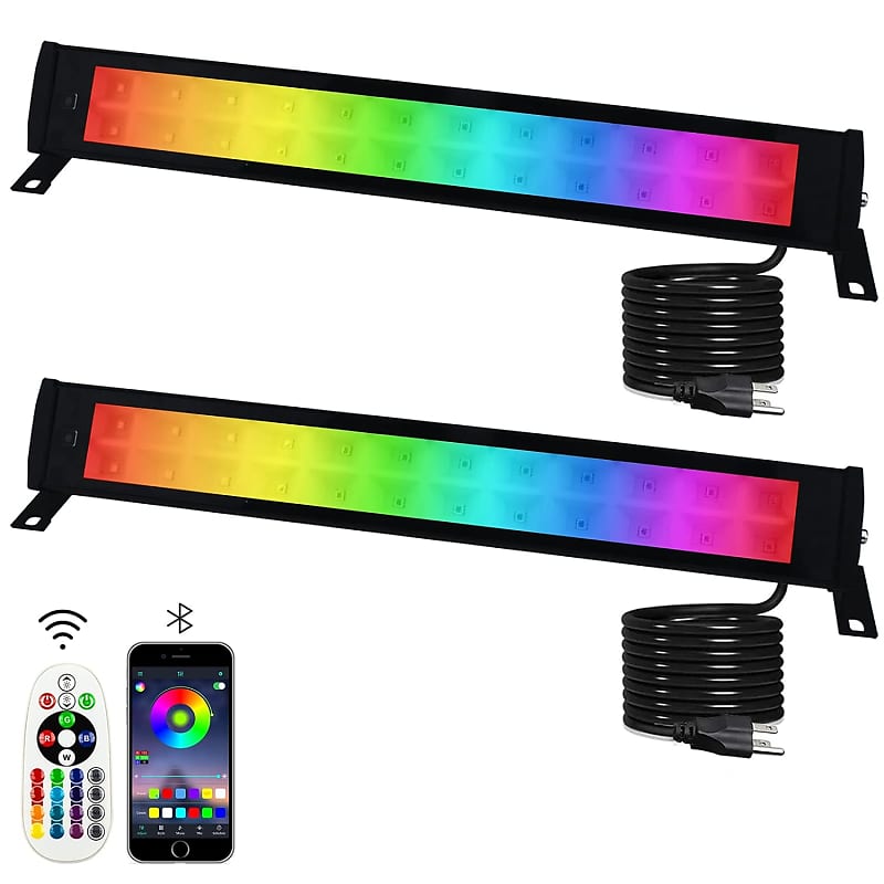 2 Pack 50W Rgb Wall Washer Light, Stage Wash Light Bar, Rgb | Reverb