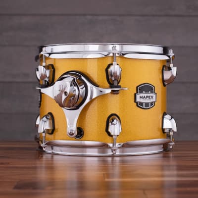 MAPEX MARS BIRCH 10 X 7 ADD ON TOM PACK WITH TH800 CLAMP, SUNFLOWER SPARKLE image 2