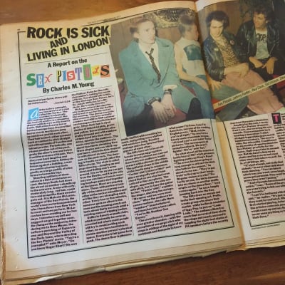 Rolling Stone Magazine - Sex Pistols "Rock is Sick and Living in London" - Issue 250, Oct. 1977 image 2
