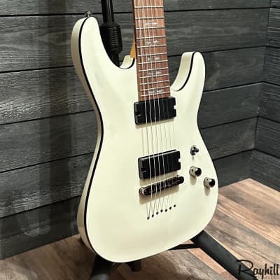 Schecter Demon-7 White 7 String Electric Guitar B-stock image 2