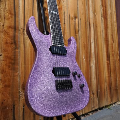 ESP E-II HORIZON NT-7B Hipshot Purple 7-String Electric Guitar w/ Case image 7
