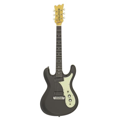 Aria DM-206-BK DM Series Basswood Body Maple Neck Rosewood Fingerboard 6-String Electric Guitar for sale