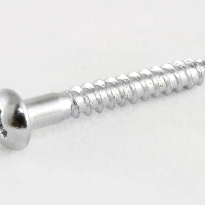 Tremolo Mounting Screws (6), Hardened Steel, #6 x 1 - CHROME for sale
