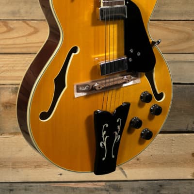 Ibanez George Benson Signature GB10EM Hollowbody Electric Guitar Antique Amber for sale