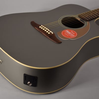 2021 Fender Redondo Player Slate Satin Finish Acoustic Guitar image 3