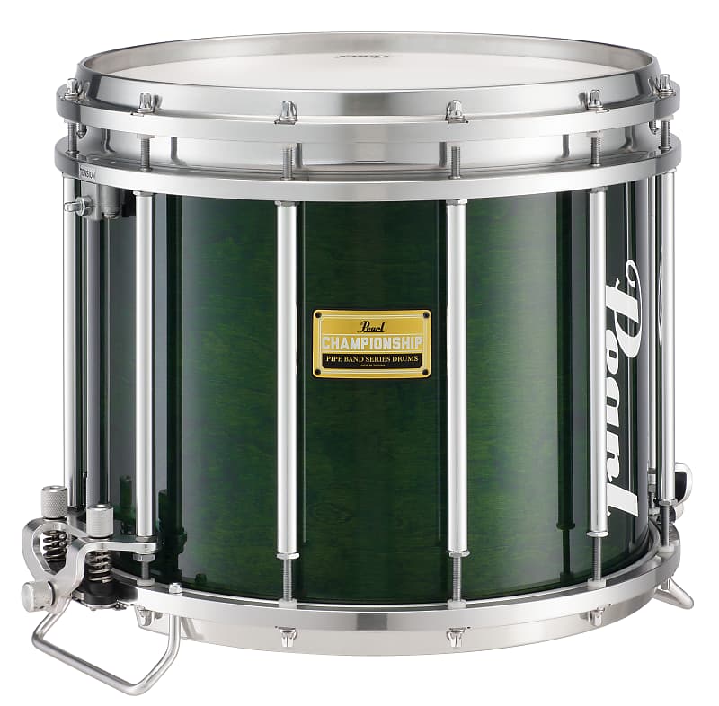 Pearl Championship CarbonCore FFX Marching Snare Drum - 14 x 12 inch -  Piano Black Lacquer