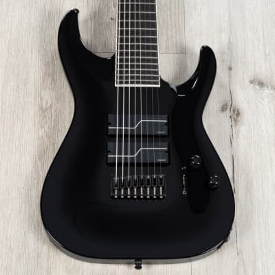ESP STEF B-8 Stephen Carpenter Baritone 8-String Guitar, Ebony Fretboard, Black image 2