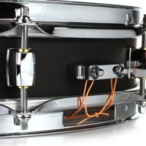 Pearl S1330 Steel Effect Piccolo Snare Drum - 3-inch x 13-inch - Black image 5