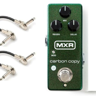 MXR M299 Carbon Copy Mini Pedal w/ Patch Cables & Pitbull Audio