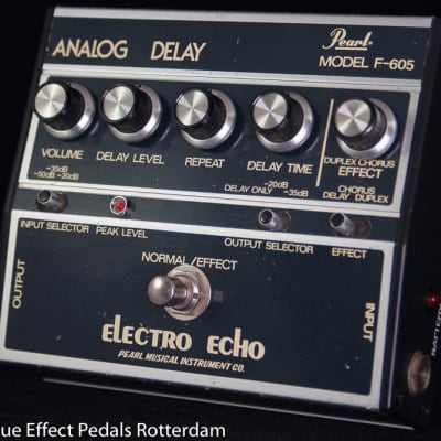 Pearl F-605 Electro Echo Analog Delay with MN3005 BBD s/n 512719 early 80's  as used by the Mad Professor ( Studio 1 recordings ) image 5