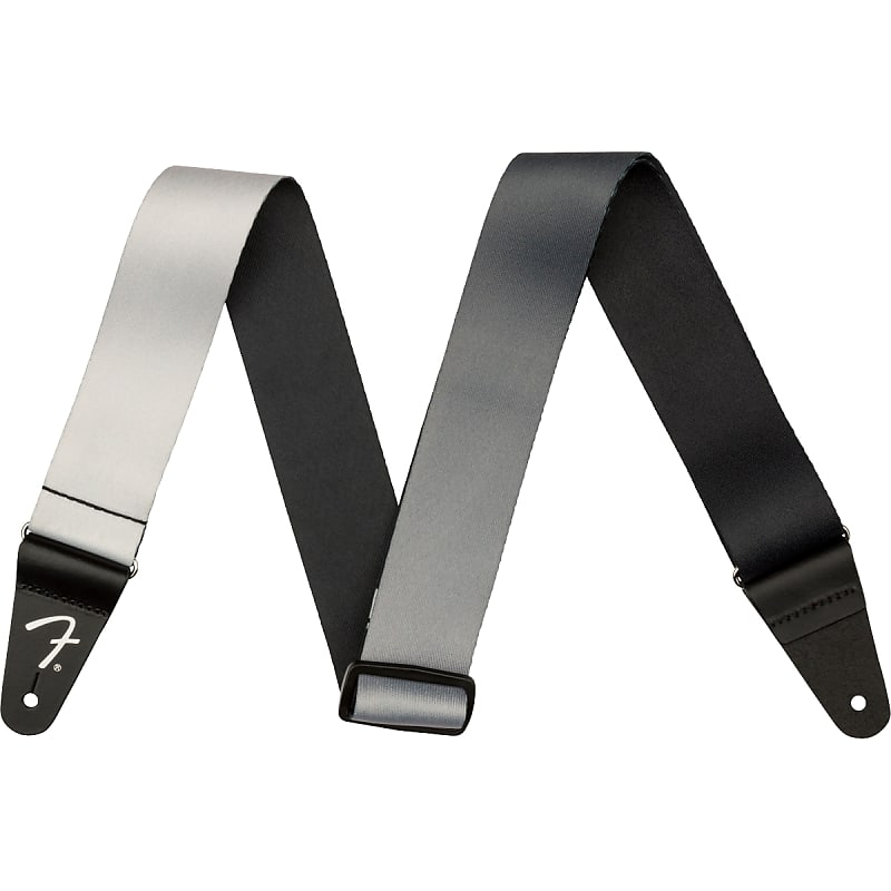 Fender 2-Inch Wide Ombré Guitar Strap, Silver Smoke image 1