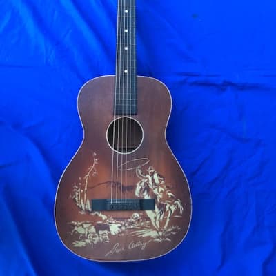 Gene Autry Cowboy Guitar 1950's - sunburst image 1