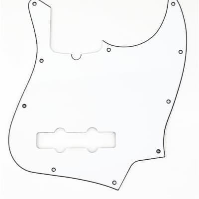 Genuine Fender Jazz/J-Bass WHITE 10-Hole, 3-Ply Pickguard image 1