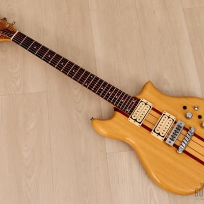 1980s Kawai F-1 Jr Vintage Neck Through Electric Guitar, Stainless Steel 24  Fret w/ Case, Japan | Reverb