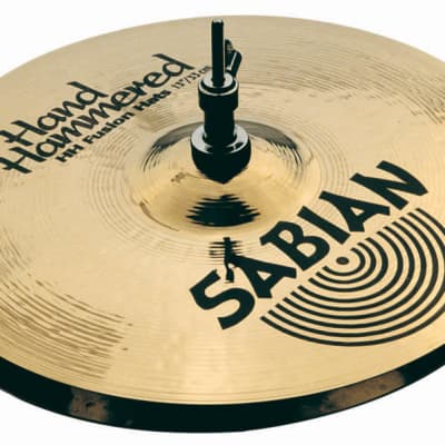 Sabian Hand Hammered 14" Fusion Hi-Hat Cymbals - 11450 (Natural Finish) image 3