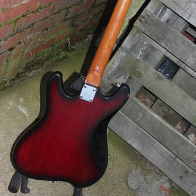 Heit Deluxe by Teisco 60s Red Burst image 4