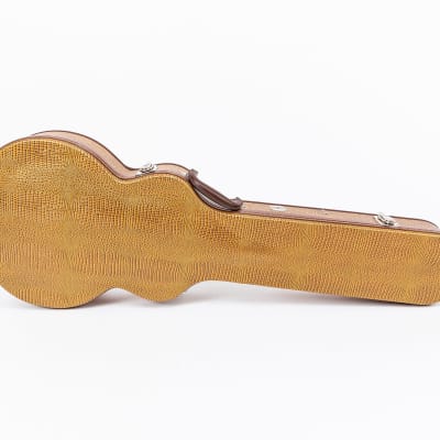 Teardrop Alligator Brown Guitar Case with Black Tolex / Leopard Soft P – AE  Guitars