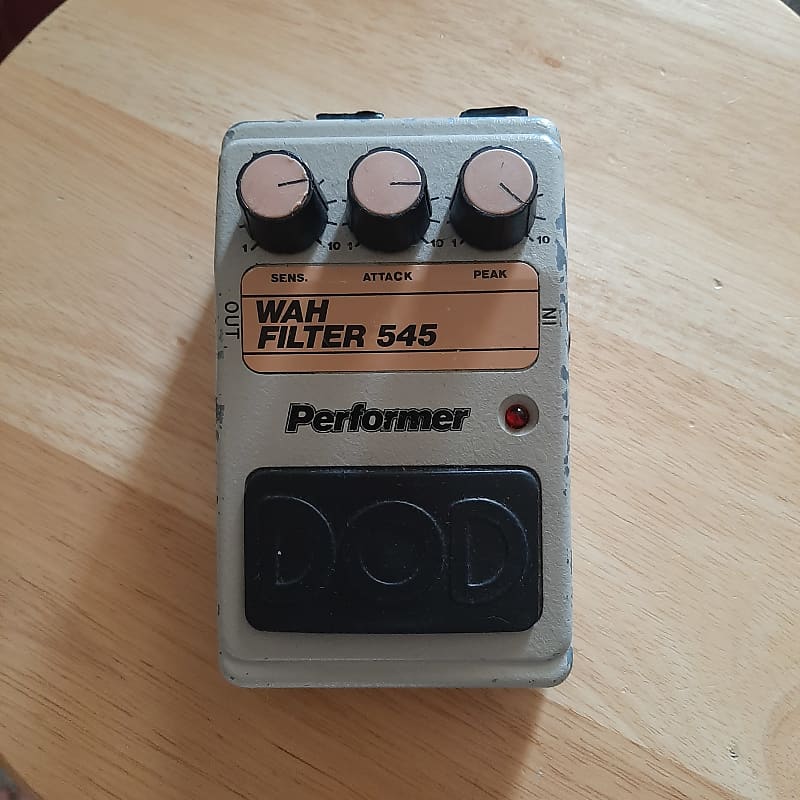 DOD Performer 545 Wah Filter Envelope Vintage Effect Pedal Reverb