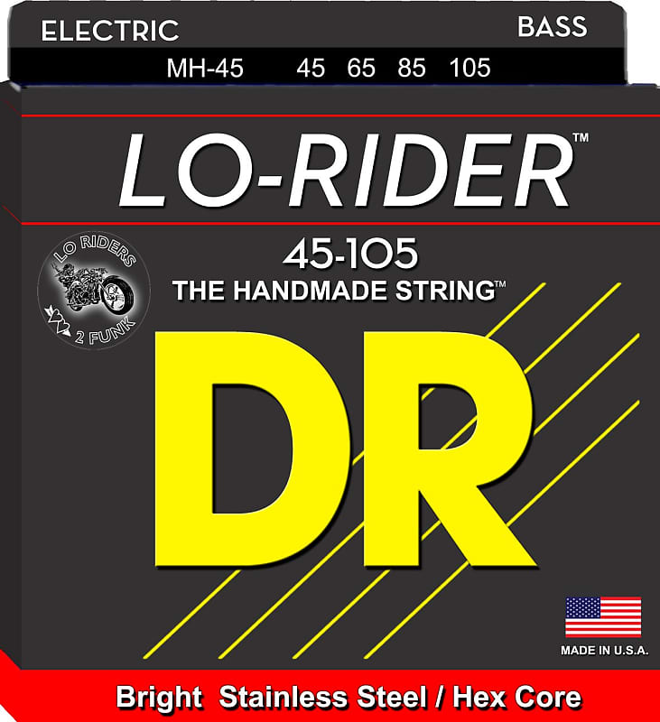 DR MH-45 Lo-Rider BASS Guitar Strings (45-105) image 1