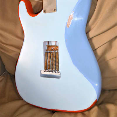DY Guitars George Harrison Beatles "Rocky" custom relic strat body PRE-BUILD ORDER image 8