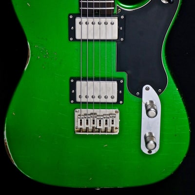Shabat Guitars - Lion HB -  Candy Apple Green image 4