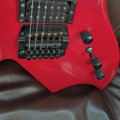 Vintage Rare (1986) B.C. Rich Bich N.J. Series Guitar (MIK) Red w/ Kahler Tremolo & Whammy Bar  *Rare Arrow Inlays only produced in 1986. image 6