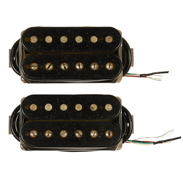 ギター Bare Knuckle Pickups The Mule Set Cream Bare Knuckle Pickups The Mule Bridge Cream Aged 50mm 2con