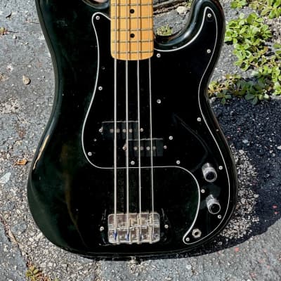 Fender Precision Bass 1978 - just a cool clean 45 year old original Black Maple Neck P Bass ! for sale