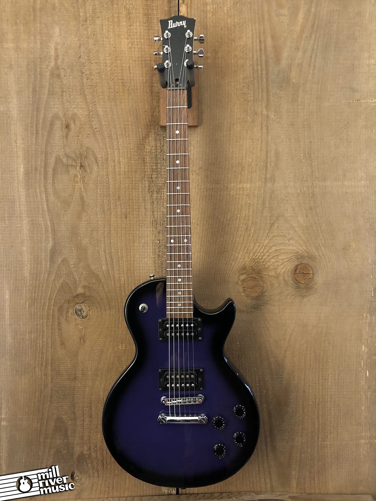 Burny Les Paul Special Junior Copy Singlecut Electric Guitar Purple Burst 1990s