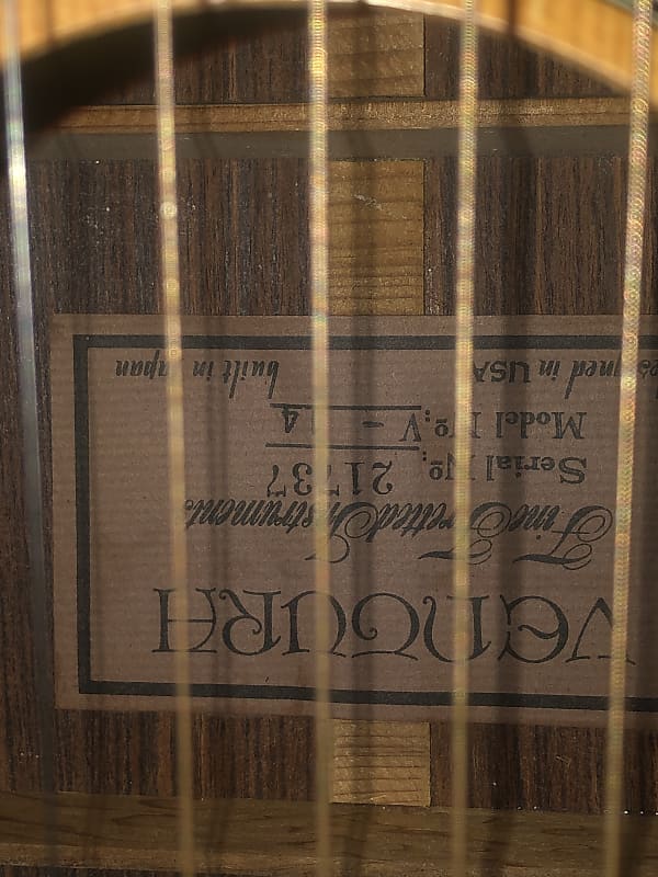 Vintage Ventura guitar V14 1977 Reverb