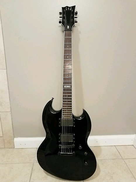 ESP LTD Viper 300 Black | Reverb