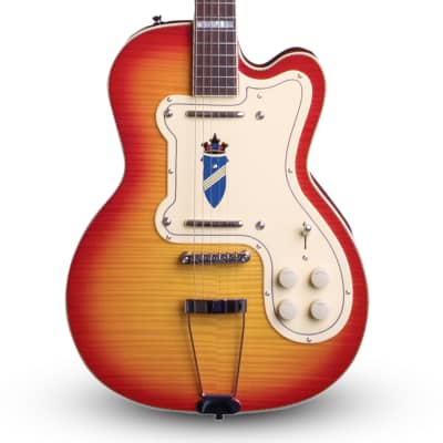 Kay Reissue Barely Used -Jimmy Reed Thin Twin Electric Guitar FREE $200 Case K161VCS-Cherry Sunburst image 2