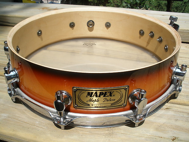 Mapex Maple Deluxe Piccolo Snare Drum 90's Tobacco Fade 13