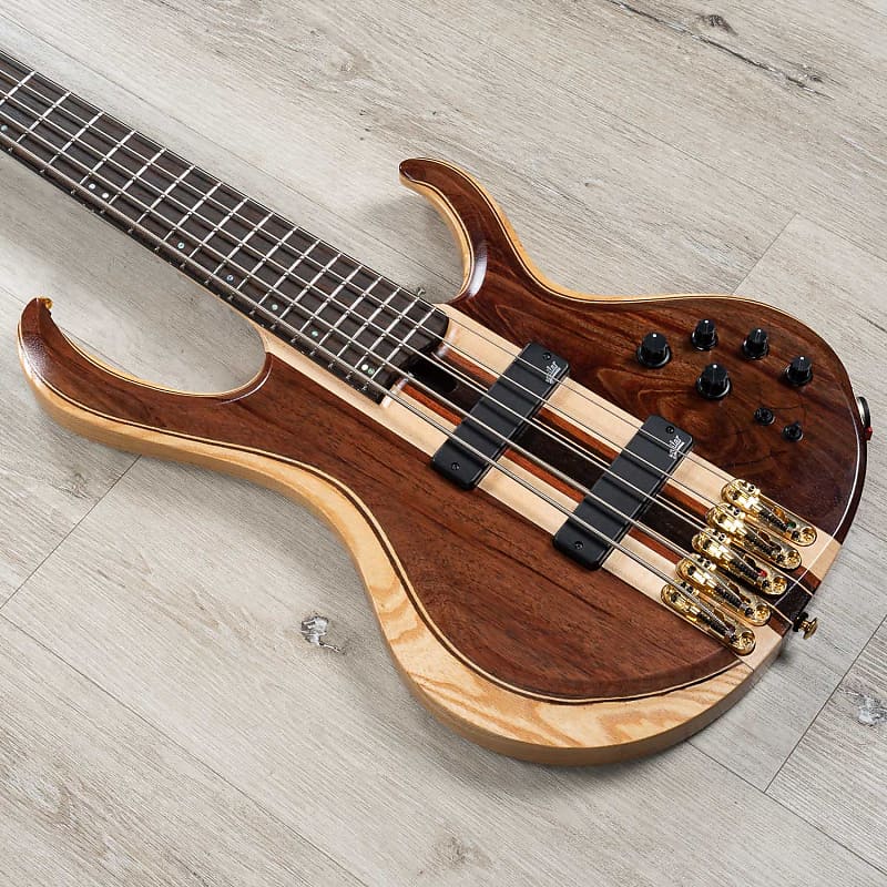 Ibanez BTB1835 BTB Premium Series 5-String Bass, Panga Panga, Natural Shadow image 1