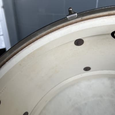Vintage Ludwig & Ludwig 6.5x14" Snare Drum in White Marine Pearl image 8