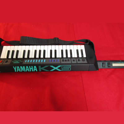 Yamaha KX5 Vintage Keytar MIDI Remote Controller BLACK Tested w/strap #11 image 10