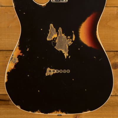 Fender Custom Shop LTD '60 Tele Custom Heavy Relic Aged Black over Chocolate 3TSB image 2