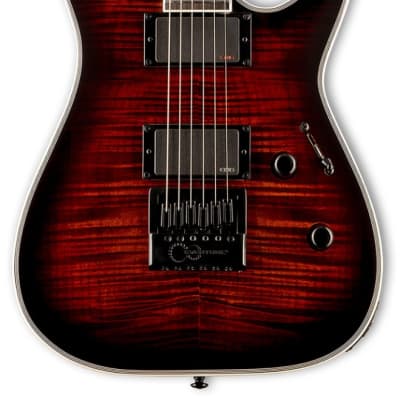 ESP LTD MH-1000ET Evertune Electric Guitar, Dark Brown Sunburst image 2