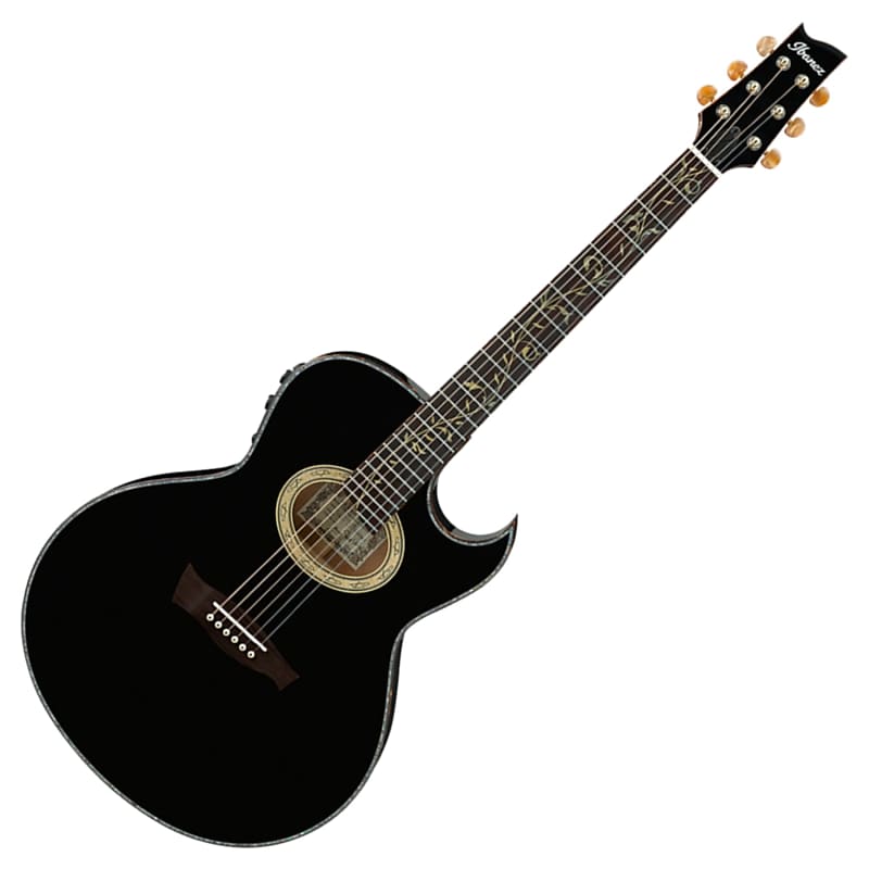 Ibanez EP10BP Steve Vai Signature Black Acoustic Electric | Reverb