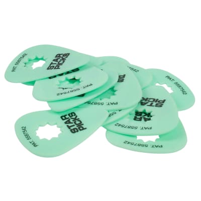 Everly Star Pick 0.88mm 12 Picks Green for sale