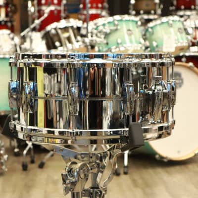 Gretsch USA Custom 6.5x14" Chrome over Brass Snare Drum image 3