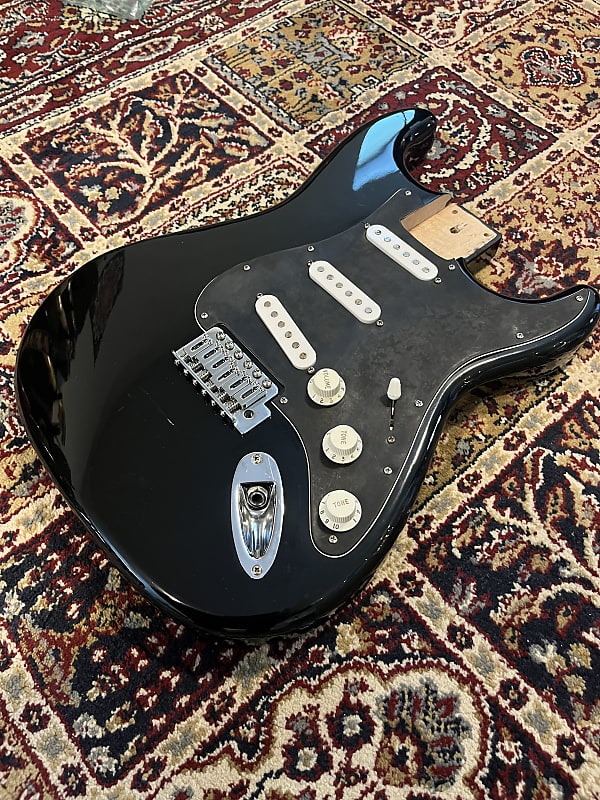 Squier II strat Early 90s - Black | Reverb