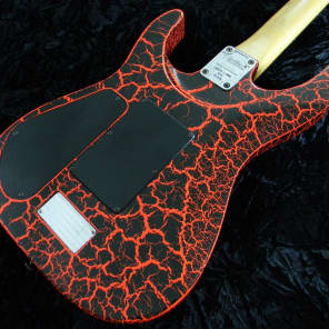 VESTER II MANIAC SERIES Circa 1991 Archtop Red Crackle Finish Body Neck Guitar Kramer Style image 16