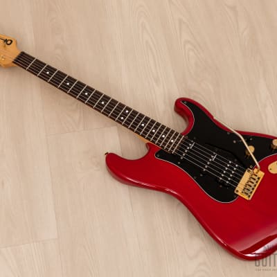1991 Charvel by Jackson CST-060-SSH Superstrat S-Style See-Through Red w/ Case, Japan image 11