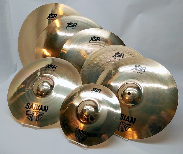 Sabian XSR5007SB XSR Super Set 6 Piece Cymbal Pack