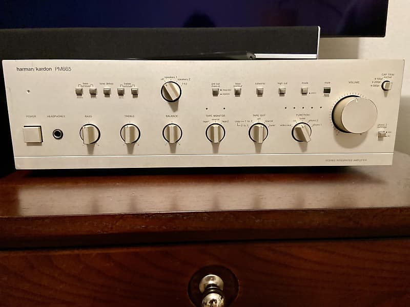 Harman Kardon PM665 Stereo Integrated Amp 1985-1986 - Silver